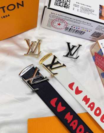 皮带：Lv..路易..威登顶级复刻. 腰带：原单品质百分百头层牛皮，保证真皮。双层双色渐变边框镶嵌水晶玉石设计.真空电镀.永不掉色.24K纯钢扣手绘涂鸦 - 点击图像关闭