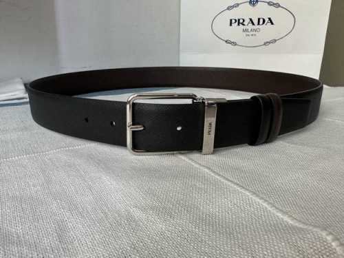 Pra、Da 普拉～达男士旋转针扣款，带身双面十字纹双面可用，与时尚的不期而遇。宽度:3.5Cm。顶级