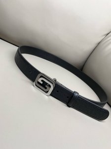 特 Gucci 古驰 3.0寬度 進口小牛皮熱壓款 方型G型扣 多色搭配多彩選擇