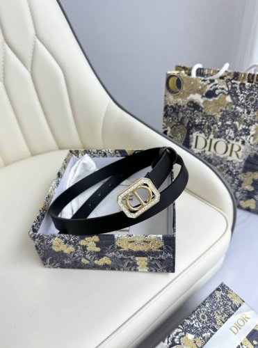 特 Dior 2.0cm腰带 双面原版牛皮 搭配CD标志性扣头 原单品质