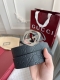 Gucci.古驰 全套包装 3.8Cm进口小牛皮压花, 专柜正品1:1完美复刻. 原版底皮, 采用热压印技术的Gucci Signature皮革精制而成，触感厚