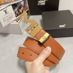 品名：万宝龙 Montblanc 原单 材质：原单牛皮腰带 百分百头层牛皮腰带保证真皮，24K纯钢扣，专柜原单品质、做工精细，时尚大牌，送人自用首选 包装： 请