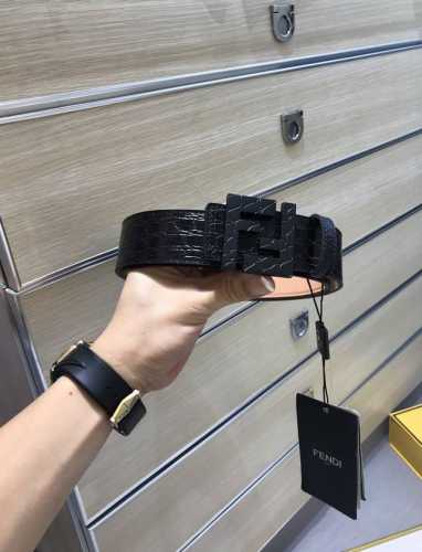 配送专柜包装 打孔针 新款 Fd 宽39Mm 支持Nfc 芯片扫描，标志造型宽皮带，原版铆钉扣，进口原版石头纹配置树膏牛皮制成，镀金表面金属制品，品质保证，非市