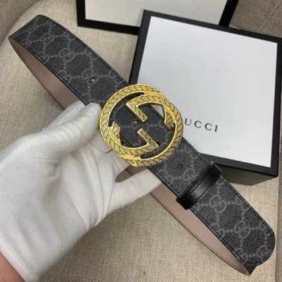 Gucci 經典款G家標誌花面 頭層磨砂底；搭配原單鋼扣採用精挑細選進口頂級牛皮，手感柔軟細膩！做工精緻 商務既有時尚的男士 女士腰帶！帶身寬度4.0Cm