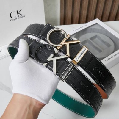 皮带：C K顶级复刻.单扣 双扣 腰带：Ck潮牌.专柜正品.Cooperkelvina原单大牌品质百分百进口原厂头层牛皮，保证真皮-Ck字母Logo针扣设计工艺