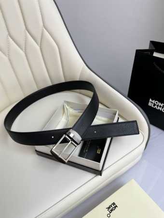 特 Montblanc万宝龙 宽 Cm 采用头层牛皮 精品针式扣头 自由裁剪商务休闲皮带 - 点击图像关闭