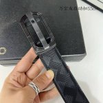 品牌 万宝龙 新款进口小牛皮 手感细腻柔软 搭配纯钢自动精品钢扣 宽度 3.5Cm