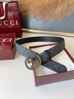 Gucci古驰法国原厂皮料，黑帆布 原厂底皮 品质毋庸置疑 没有更好 只有最好 宽度4.0Cm