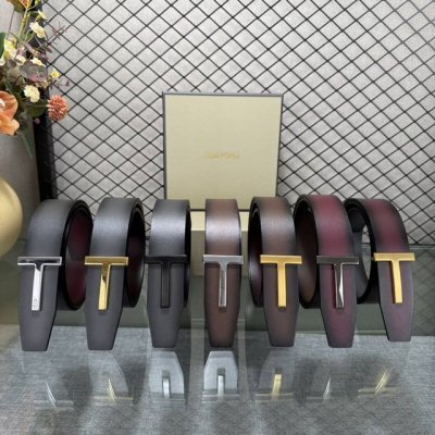 汤姆福特最新网红爆款双面头层牛皮专柜同步3.8宽新款上市了，原版牛皮，搭配铜扣，优雅，大方用的方便。谢谢你转载。