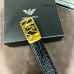 品牌 阿玛尼 新款进口小牛皮 手感细腻柔软 搭配纯钢自动精品钢扣 宽度 3.5Cm