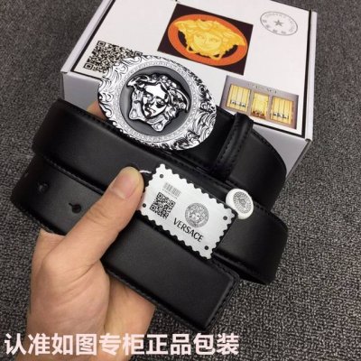 品牌：Versace.范思哲 型号：原单！请认准如图专柜包装 等级：意大利进口百分百头层牛皮，范思哲.Versace，世界著名奢侈品品牌，美人头经典之作，进口头
