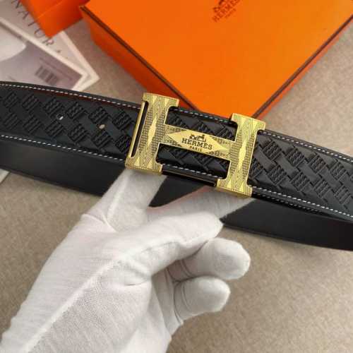 爱马仕 特种皮腰带系列 ，原厂五金精品不锈钢扣，手感柔软舒适 宽3.8Cm。