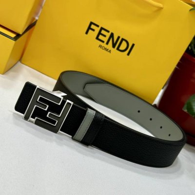 Fendl 芬迪 宽40Mm双面原版小牛皮 搭配单钌钯电镀扣 完美的手感.油边 出众的设计.风格 高贵奢华 时尚大方 高清实拍 货真价实 品质保证 双面用 Dd