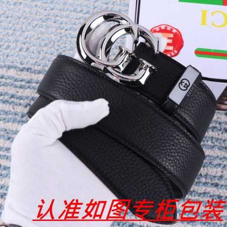 品名：古奇.Gu...Cci原单 材料：百分百头层牛皮，保证真皮。24K纯钢扣双面可用专柜同等质量， 送人自用首选 包装： 请认准如图专柜包装，赠送打孔器，银联 - 点击图像关闭