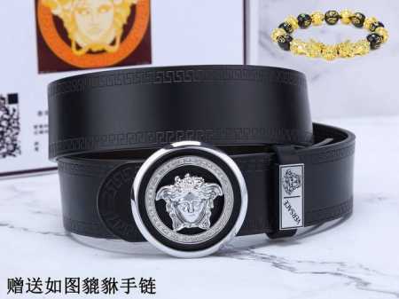 皮带：范思哲.Ver 原单 腰带：百分百头层牛皮，保证真皮。24K纯钢扣双面可用专柜同等质量， 送人自用首选 包装： 请认准如图专柜包装，赠送打孔器，银联发票， - 点击图像关闭