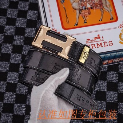 品名：爱马仕 原单 材料：百分百头层牛皮，保证真皮。专柜原单品质、做工精细，送人自用首选 包装： 请认准如图专柜包装，赠送打孔器，银联发票，宽度3.8Cm