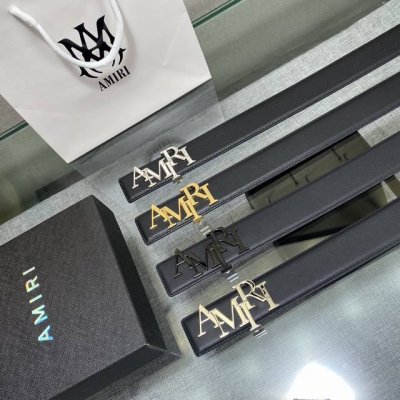 爱美丽Amiri最新网红爆款双面牛皮皮带配原装盒专柜同步3.8宽新款上市了，原版牛皮，搭配钢扣，优雅，大方用的方便。谢谢你转载。