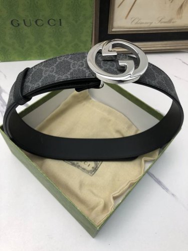 古驰：原单面料，内衬进口牛皮底.搭配原单扣，原单皮料定制，专柜宽度3.8