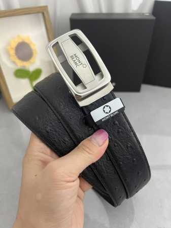 品名：万宝龙 Montblanc 自动带 材质：原单牛皮腰带 百分百头层牛皮腰带保证真皮，24K纯钢扣，专柜原单品质、做工精细，时尚大牌，送人自用首选 包装： - 点击图像关闭