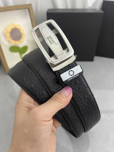 品名：万宝龙 Montblanc 自动带 材质：原单牛皮腰带 百分百头层牛皮腰带保证真皮，24K纯钢扣，专柜原单品质、做工精细，时尚大牌，送人自用首选 包装：