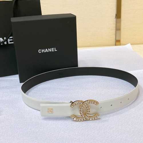 chanel 23p Cc 水钻 金 与银 进口胎牛皮腰带 3.0Cm精品 精致 典雅