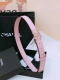 Chanel 小牛皮 与 羊皮 黄铜金属 手感柔软 舒适 3.0Cm