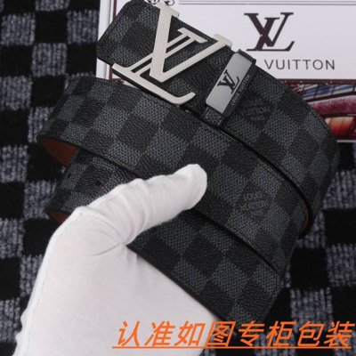 品名：Lv 路易斯登 原单 材料：百分百头层牛皮，保证真皮。专柜原单品质、做工精细，送人自用首选 包装： 请认准如图专柜包装，赠送打孔器，银联发票，宽度3.8C