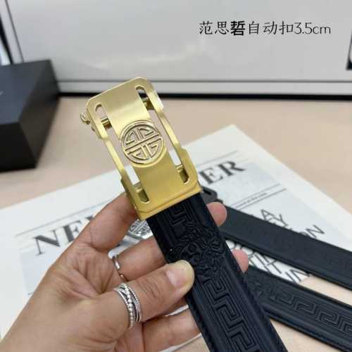 品牌： 范思硩 新款进口小牛皮，手感细腻柔软。搭配纯钢自动精品钢扣，宽度：3.5Cm