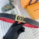 Lv 特种皮腰带系列 ，原厂五金精品不锈钢扣，手感柔软舒适 宽3.8Cm。