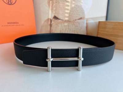 原单品质 Togo皮双面皮腰带38毫米搭配精钢H焊点精品扣，一款可搭配西服或休闲装的完美配饰。6524270