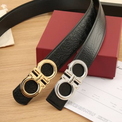 特 菲拉格慕Ferragamo3.8宽精品不锈钢钢扣挂扣，搭配意大利双面进口头层牛皮，可自行选择搭配，全套包装，精品版扣系列