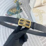 范思哲 特种皮腰带自动带系列 ，原厂五金精品不锈钢扣，手感柔软舒适 宽3.5Cm。