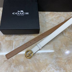蔻驰女士腰带2.5Cm 专柜同款 双面原版皮 荔枝纹头层牛皮 爆款 搭配裙子裤子都超好看