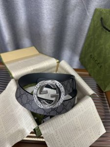 特 Gucci皮带 4.0印花进口防水面料，内衬原版皮底。配以经典互扣式花纹Gg铜金属扣头，原单品质，专柜同款
