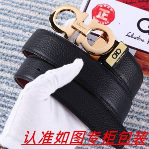 品名：菲拉格木 腰带原单 皮带 材料：百分百头层牛皮，保证真皮。24K纯钢扣双面可用专柜同等质量， 送人自用首选 包装： 请认准如图专柜包装，赠送打孔器，银联发