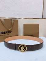 B Urbrry Tb金属Logo扣 原厂小牛皮软妖带. 4.0Mm精品