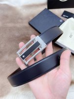特P190 【原**单品质】 配全套包装 万保龙男士腰带 宽：3.5Cm 血统男士商务自由裁剪腰带，渠道货源，意大利进口原版头层牛皮 意大利进口原版皮芯拖料手感