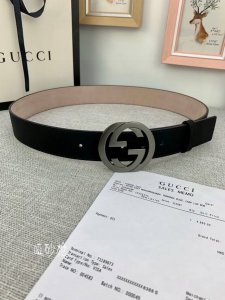 p190 宽度4.0 Gucci 真空电镀砂黑具有不掉色、丝绸面料系列酷似磨砂手感：品牌标志性的双G标识经重新诠释后，以光彩夺目的金色调呈现在这款男士黑色哑色两