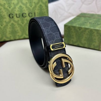 专柜同步新款 批￥ 配全套包装 品牌：Gucci 海外原单 扣头材质：精品实心纯铜扣 带身材质正面：38Mm宽度采用双面进口原版皮腰带，真空电镀五金扣头实物拍摄