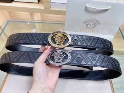 范思哲-纯牛皮 高档货 纹路清晰 手感超好 炸街 宽度:3.8厘米 配套美国Simon-全套包装 正品一致的吊牌全套包装 配纸袋 礼品盒 亲们下单一定备注腰围