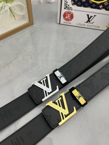 品名：Lv..路易..威登原单 材质：原单牛皮腰带 百分百头层牛皮腰带保证真皮，24K纯钢扣，专柜原单品质、做工精细，时尚大牌，送人自用首选 包装： 请认准如图