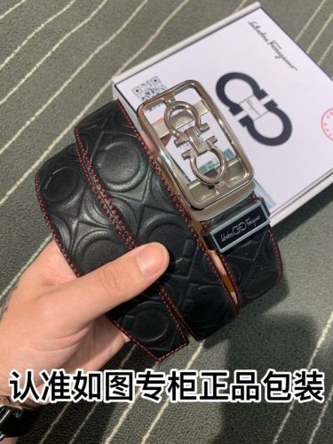 皮带：菲拉格木自动扣 腰带：百分百头层牛皮，自动带身，保证真皮。24K纯钢扣永不掉色专柜同等质量， 送人自用首选 包装： 请认准如图专柜包装，赠送打孔器，银联发