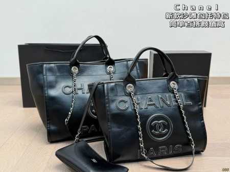 香奈儿Chanel 新款沙滩包托特包 简单百搭 颜值高 日常出街首选 潮酷时尚女孩必入款 尺寸 36 29 31 24 - 点击图像关闭