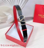3.0Cm 华伦天奴双面条纹腰带 双面头层牛皮皮料 长度 .75.80.85.90.95.100.105.欧 铜五金扣原版开模定制庆祝]