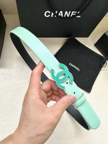 特 宽度3.0Cm Chanel 香奈儿进口柔软小牛皮纹路清晰五金配件金 银色金属磨胶钢扣。