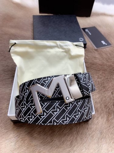 支持nfc芯片扫描 批￥ 配全套专柜包装 品牌：万宝龙 扣头材质：精品实心扣 产品详情：Montblanc万宝龙 宽3.5Cm 进口双面牛皮 百分百专柜纯铜扣