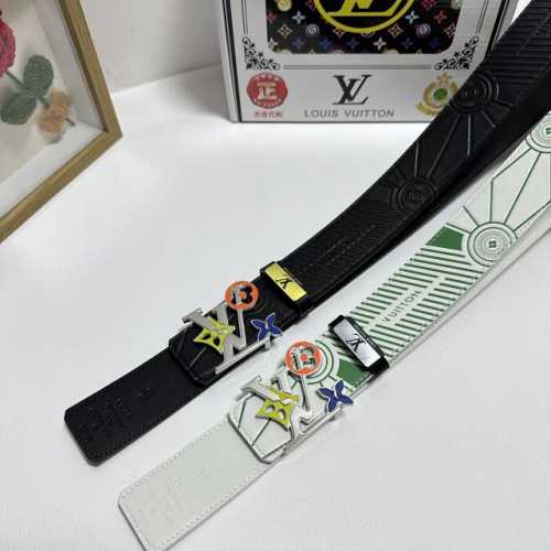 品名：Lv..路易..威登 材质：原单牛皮腰带 百分百头层牛皮腰带保证真皮，24K纯钢扣，专柜原单品质、做工精细，时尚大牌，送人自用首选 包装： 请认准如图专柜