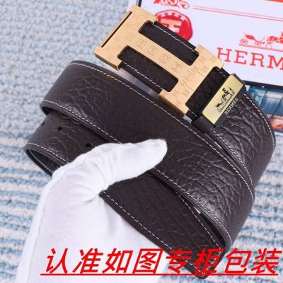 品名：爱马仕...原单 材料：百分百头层牛皮，保证真皮。24K纯钢扣双面可用专柜同等质量， 送人自用首选 包装： 请认准如图专柜包装，赠送打孔器，银联发票，宽度