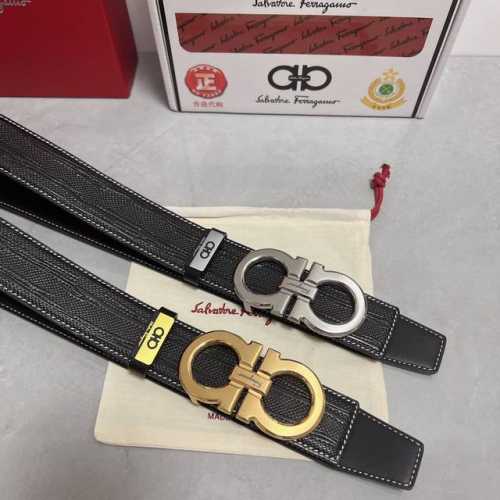 品名：菲拉格幕 原单皮带 材质：原单牛皮腰带 百分百头层牛皮腰带保证真皮，24K纯钢扣，专柜原单品质、做工精细，时尚大牌，送人自用首选 包装： 请认准如图专柜包