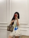 礼盒包装 酷奇托特 Gucci 经典的老花加双G字母 Gucci酷奇Ophidia托特包购物袋 休闲时尚 酷飒十足 红绿条纹融合与一身 浅棕色帆布复古感特别浓郁